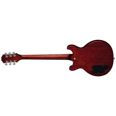 Epiphone Les Paul Special Double Cut Figured Guitar w/ Humbucker Pickups & Gig Bag - Bourbon Burst image 6