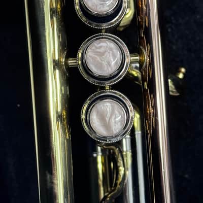 Jean Paul USA TR-430 Intermediate Student Trumpet Outfit with Contoured Case 2010s - Clear-Lacquered Brass image 3