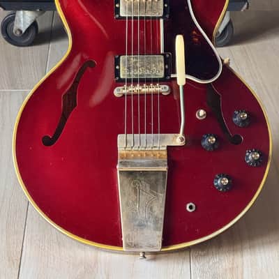 Gibson ES-355TDC "Mono" 1967 - ultra rare 1 of a kind in Sparkling Burgundy w/Mono Electronics. image 1