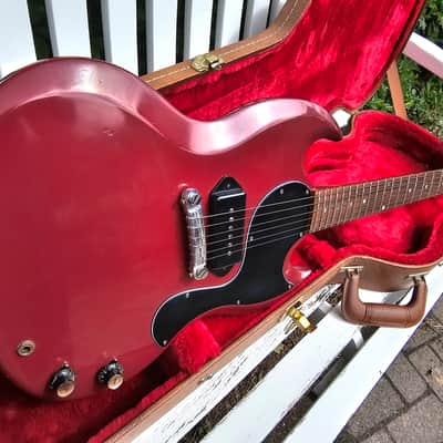 Vintage 1962 Gibson Les Paul (SG) Junior Player Oxblood Red P90 2.4KG Feather Light image 15