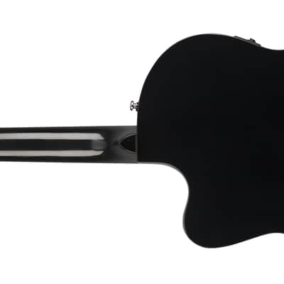 Fender CN-140SCE BLACK Acoustic Electric Solid Top Classical Guitar w/Case image 3