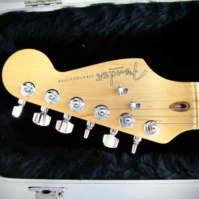 Fender American Lone Star Stratocaster HSS CAR Pearloid Guard HSS Seymour Duncan Pearly Gates Texas Specials OHSC Circa-1999-Candy Apple Red image 18