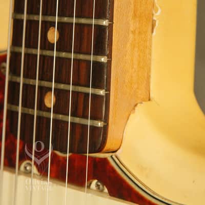 original 1964 Fender JAZZMASTER Olympic White w/matching headstock image 7