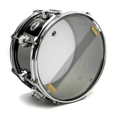 DW Collectors Black Nickel Over Brass Snare Drum 13x7 image 3