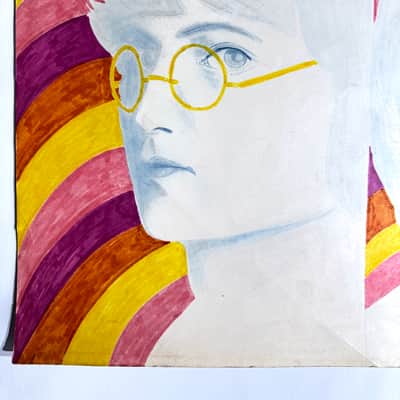 THE BEATLES ARTWORK !! 1960's Dwight Russ Artwork image 5