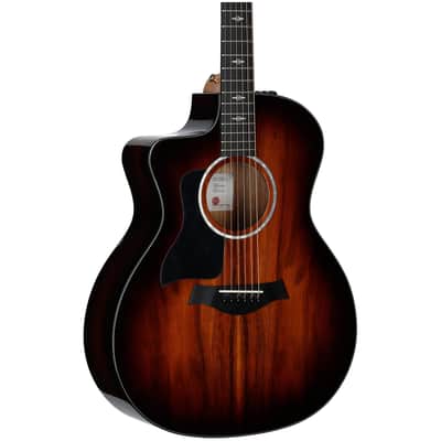Taylor 224ce-K DLX Grand Auditorium Left-Handed Acoustic-Electric Guitar, Shaded Edgeburst, with Case image 1