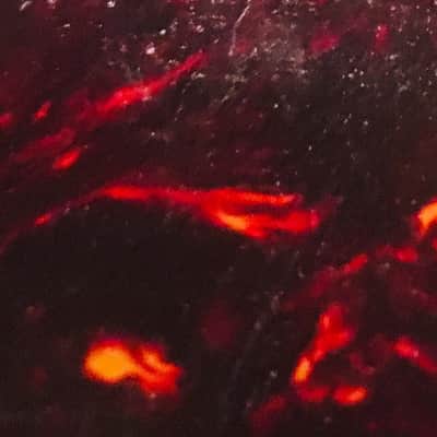 100% Celluloid (Cellulose Nitrate) red tortoise pattern pickguard material sheet image 10