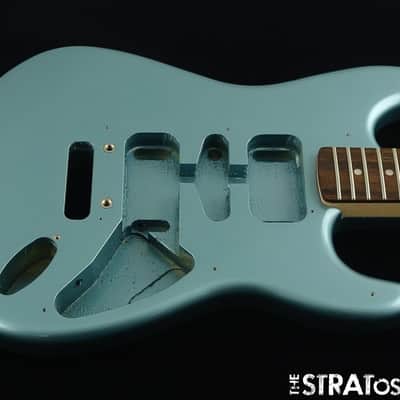 Fender Squier Affinity Stratocaster Junior HSS BODY + NECK Strat Ice Blue IBM image 2