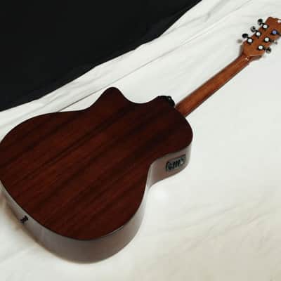 LUNA Gypsy Quilt Ash acoustic electric guitar - NEW - Gloss Natural image 3
