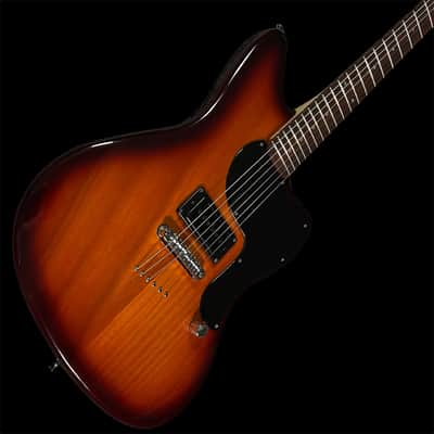 Tone Bakery Jazzbird M with Warmoth Neck and Custom Pickguard - Sunburst image 2