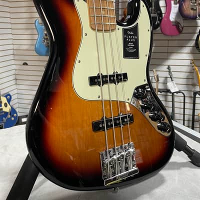 Fender Player Plus Active Jazz Bass - 3-Tone Sunburst w/Pau Ferro Fretboard + Gig Bag & PLEK*D #475 image 1
