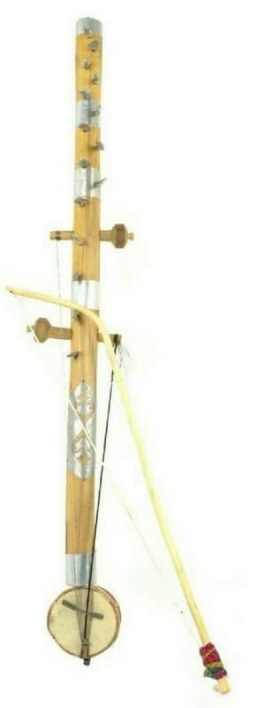 Handmade 15chabi Ravanhatta Rajasthani Sarangi Folk Fiddle Musical String Instrument Ravanahatha2022 image 1