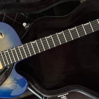 2027 Ibanez AFC155-JBB Contemporary Archtop Jet Blue Burst image 2