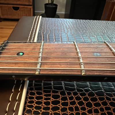 Artinger Custom 7 string semi hollow built for Chris Letchford Hawaiian Ice image 4