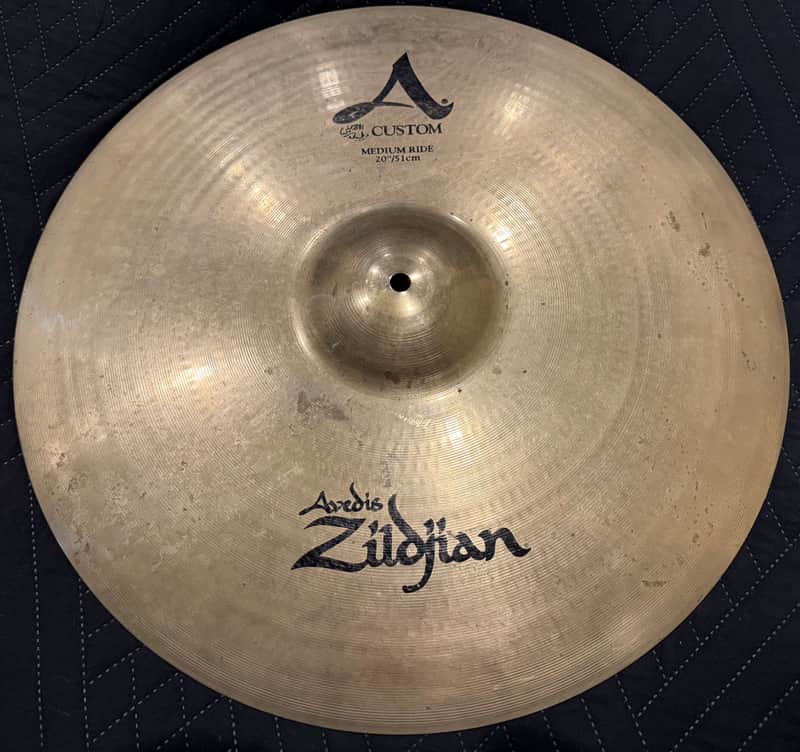 Zildjian 20" A Custom Medium Ride Cymbal 2002 - Present - Brilliant image 1