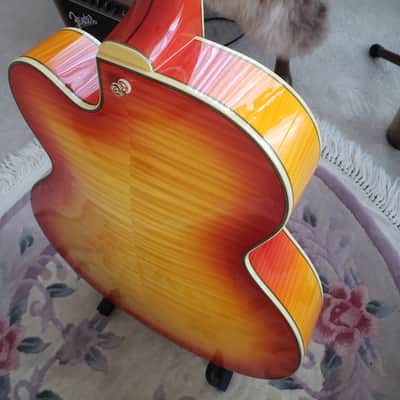 D'Angelico Excel EX-59 17" Hollow Body - Stairstep Tailpiece | Flame Maple Sunburst image 7