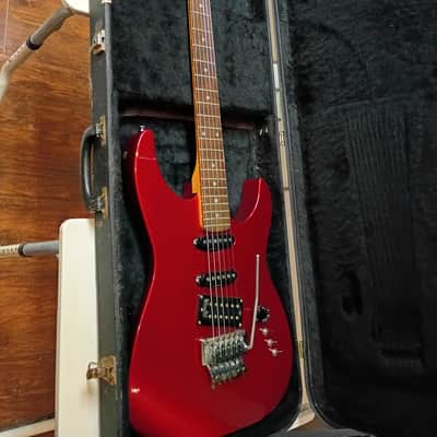 Kramer focus 6000 guitar Cherry Red 1986 Seymour Duncan pick ups Floyd Rose Tremolo image 17