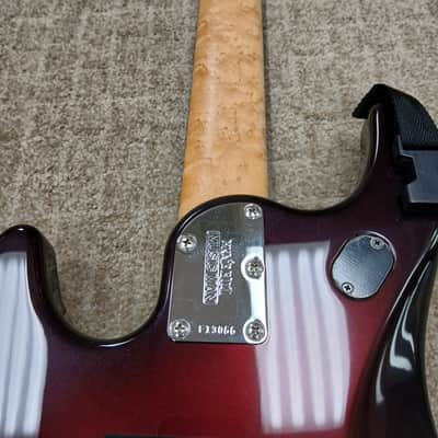 2005 Ernie Ball Music Man JP7 Piezo - Pearl Red Burst Color - w/ Original Hard Shell Case image 16