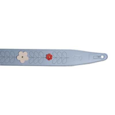 Levy's Mg317 Ib 002 Tracolla In Pelle Blue 2.5 image 6