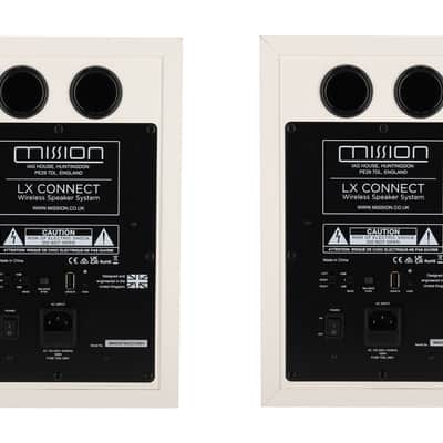 Mission LX CONNECT WHT 120w Wireless Bookshelf Speaker System w/Hub in White image 4