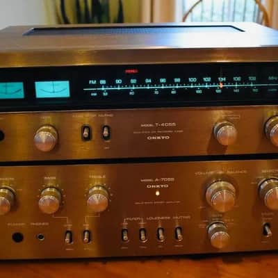 Onkyo A-7055 + T-4055 Rare Vintage Mint Amplifier Tuner Set Serviced Warranty image 13