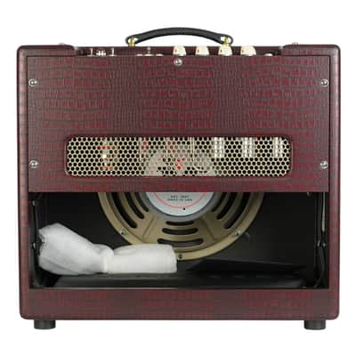 New Magnatone Limited Edition Varsity Reverb 1x12 Combo Cathedral Burgundy #008866 image 4