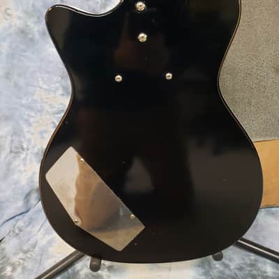 1964 Danelectro Made Silvertone Model 1444 U1 Black Short Scale Bass Guitar Orig Hard Shell Case image 11