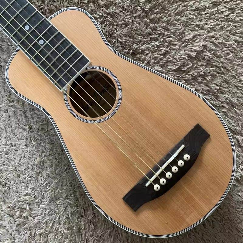 Harley Benton 34 Inch Mini Traveler Acoustic Guitar, Spruce Top, Sapele Body, Mahogany Neck, Rosewood Fingerboard image 1