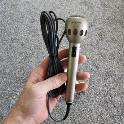 Sony F-510 Dynamic Microphone 1990s - Silver image 2