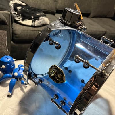 Percussion Kus-toms 8x10 Tom 2015 - Acrylic VistaLite Blue image 6