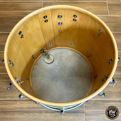 Sonor Teardrop Floortom Floor tom 18" x 16" 3-ply Gold Sparkle Vintage ULTRA RARE image 18