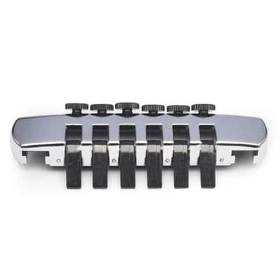 Chrome Roller Saddles Vintage TP6 Guitar Tailpiece Bridge image 3