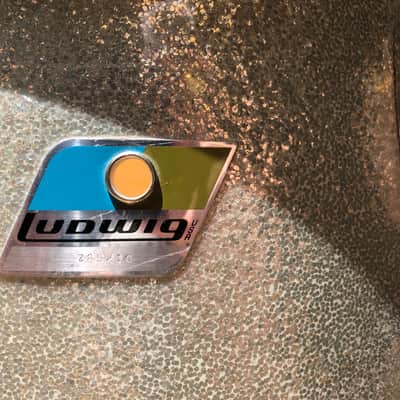 Ludwig 70's 3 ply Vintage Drum Kit 24, 13, 16 1970 Silver Sparkle image 15