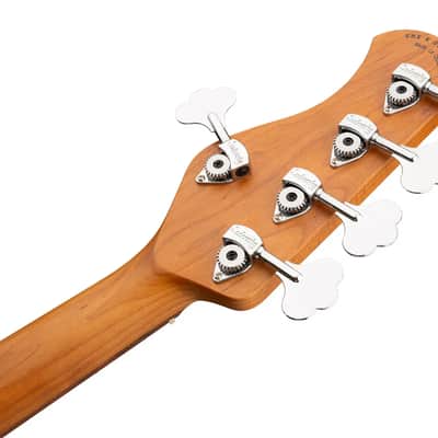 Sadowsky MetroExpress 21-Fret Vintage J/J Bass, Morado Fingerboard, 5-String - Solid Champagne Metallic High Polish image 9