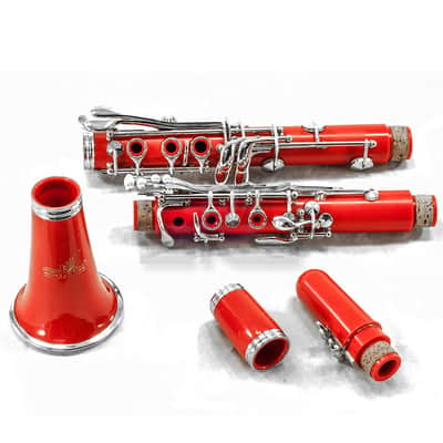 SKY Music High Quality Bb Red Clarinet Package German Style Nickle Silver Keys image 4