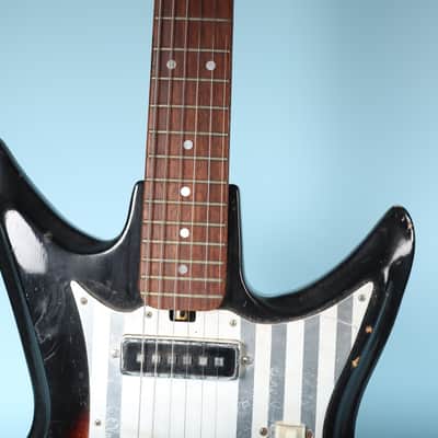 Teisco Del Rey ET-230 Sharkfin Electric Guitar Silvertone K2L Tobacco Burst image 4