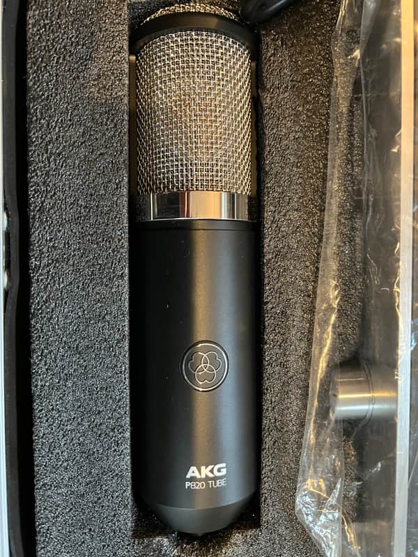 AKG P820 Tube Condenser Recording Microphone 2010's - black image 1