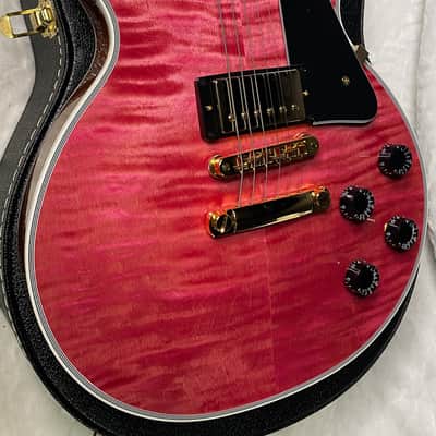 NEW! Gibson Dealer Select Custom Shop Les Paul Custom AAA Figured Top - Transparent Pink - Authorized Dealer - WOW! 8.65 lbs - G06982 image 6
