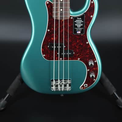 Fender American Professional Classic Precision Bass - Faded Sherwood Green Metallic image 2