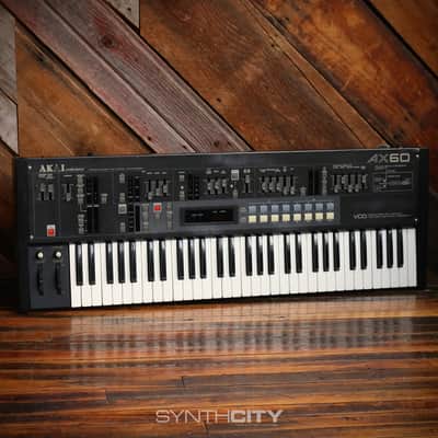1980s Akai AX60 Analog Polyphonic Synthesizer
