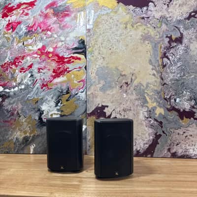Acoustic Research AR EDGE Bookshelf Black Speakers with Stand Mounts Audiophile image 1