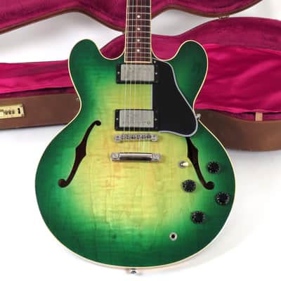 1997 Gibson ES-335 59 Dot Reissue Custom Shop - Rare Green Burst Finish - Figured Top - Custom Order One Off image 1