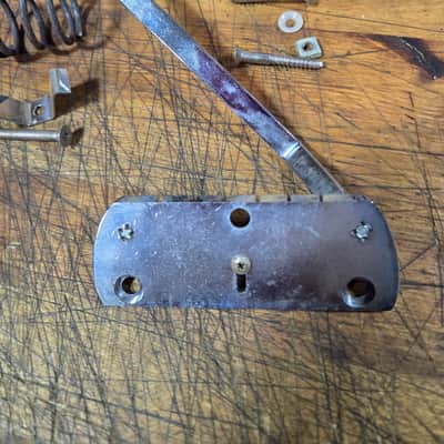 Vintage RARE 1963 Danelectro Whammy Vibrato Bar Bridge Assembly Model 4011 4021 A2V B3V C3V Guitars Luthier Parts image 3