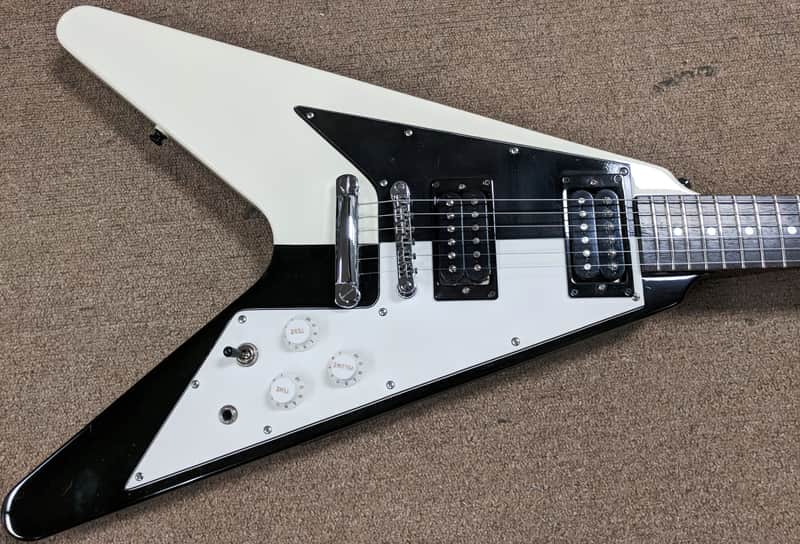 Epiphone 67 Reissue Michael Schenker Flying V Electric Guitar, Burstbuckers, Hard Case image 1