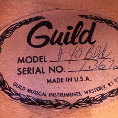 Guild F40 1975 Blond image 16