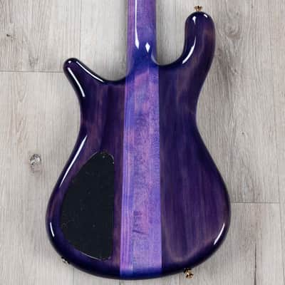 Spector USA NS-2 Bass, Quilt Maple over Reclaimed Redwood, Ultra Violet image 4