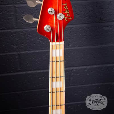 Tokai AJB118 Jazz Bass MIJ Trans Red Burst Ash Lightweight 8lb Made in Japan image 16