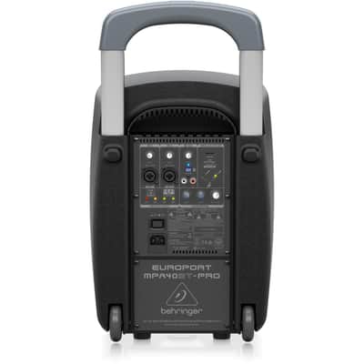 Behringer Europort MPA40BT-PRO All-in-One Portable 40-Watt PA System with Bluetooth Connectivity, Battery Operation and Transport Handle image 10