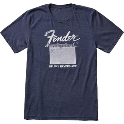 Fender Deluxe Reverb Blue T-Shirt - Medium image 1