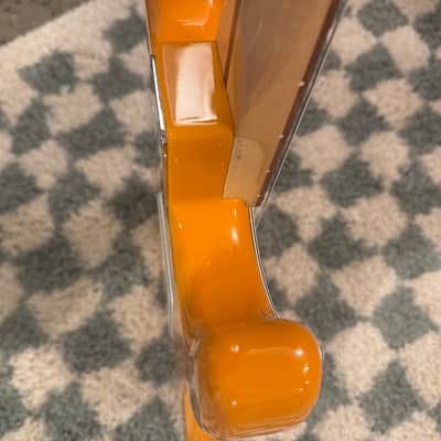 Upside Down Fender Stratocaster Capri Orange Rosewood Neck image 4